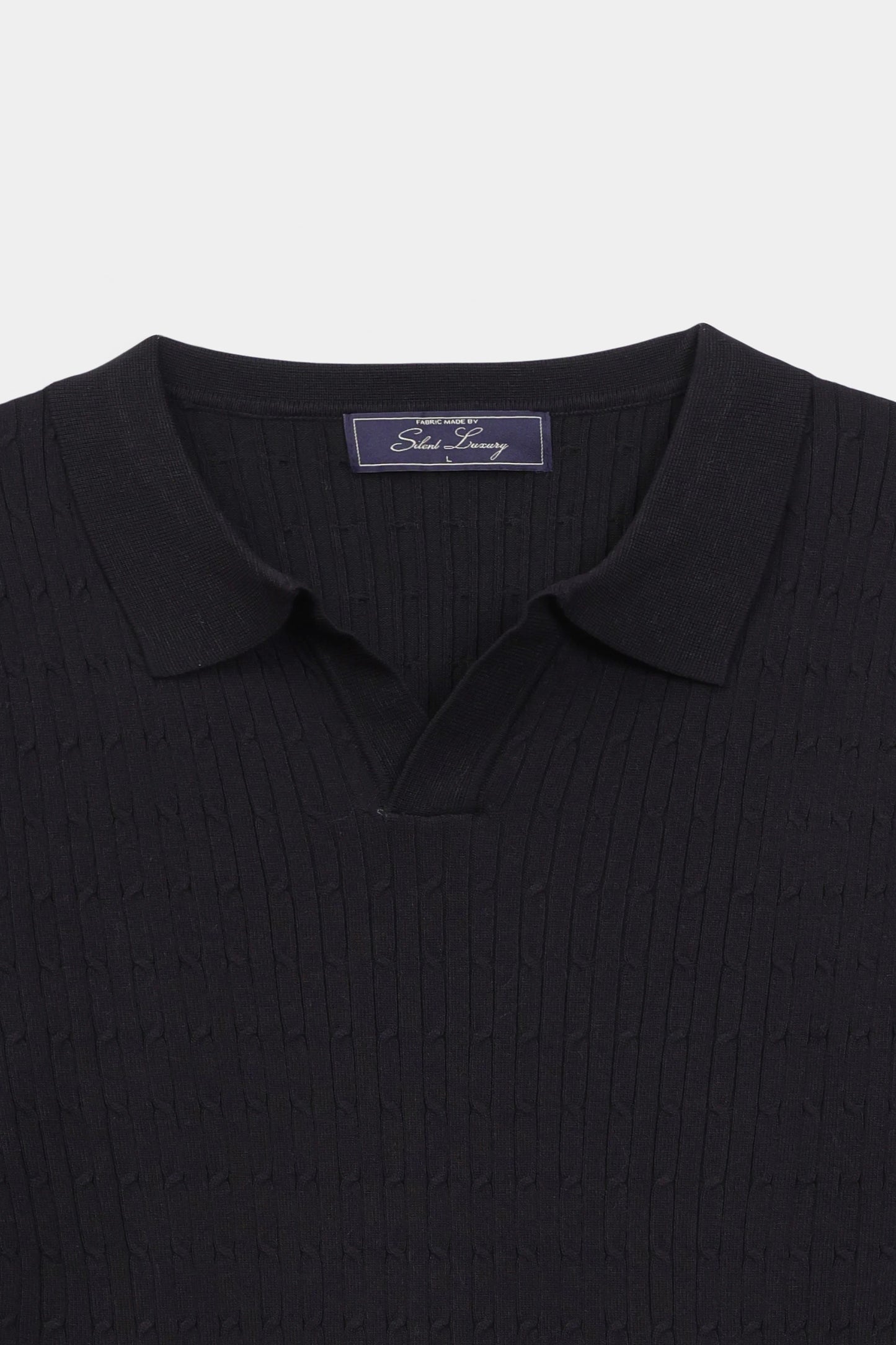Cable Knit Polo