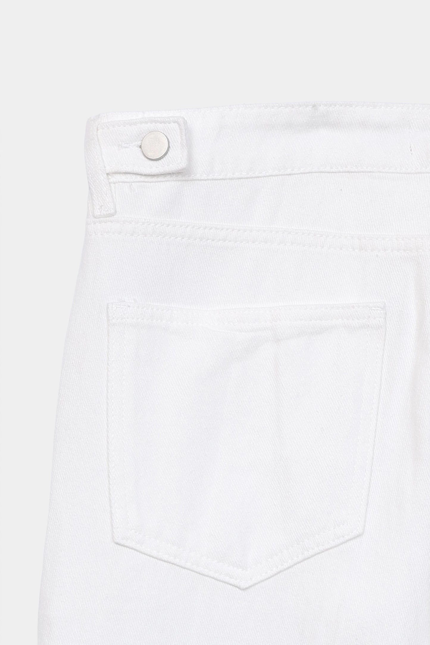 White Denim Pants