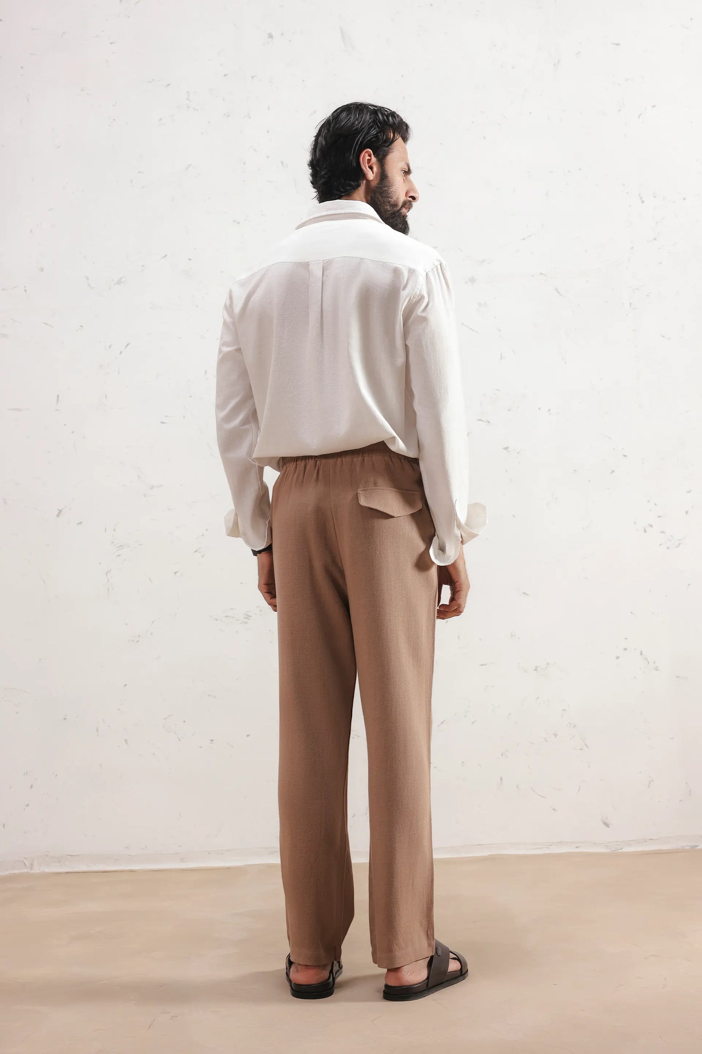 Straight Linen Trousers