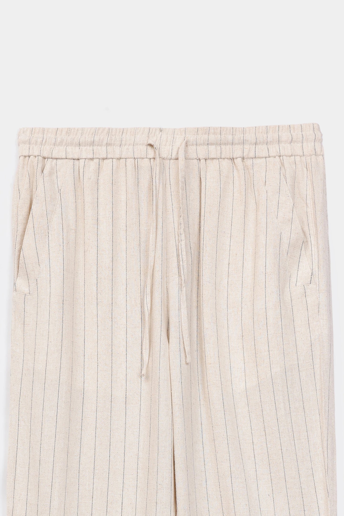 Pinstripe Linen Trousers