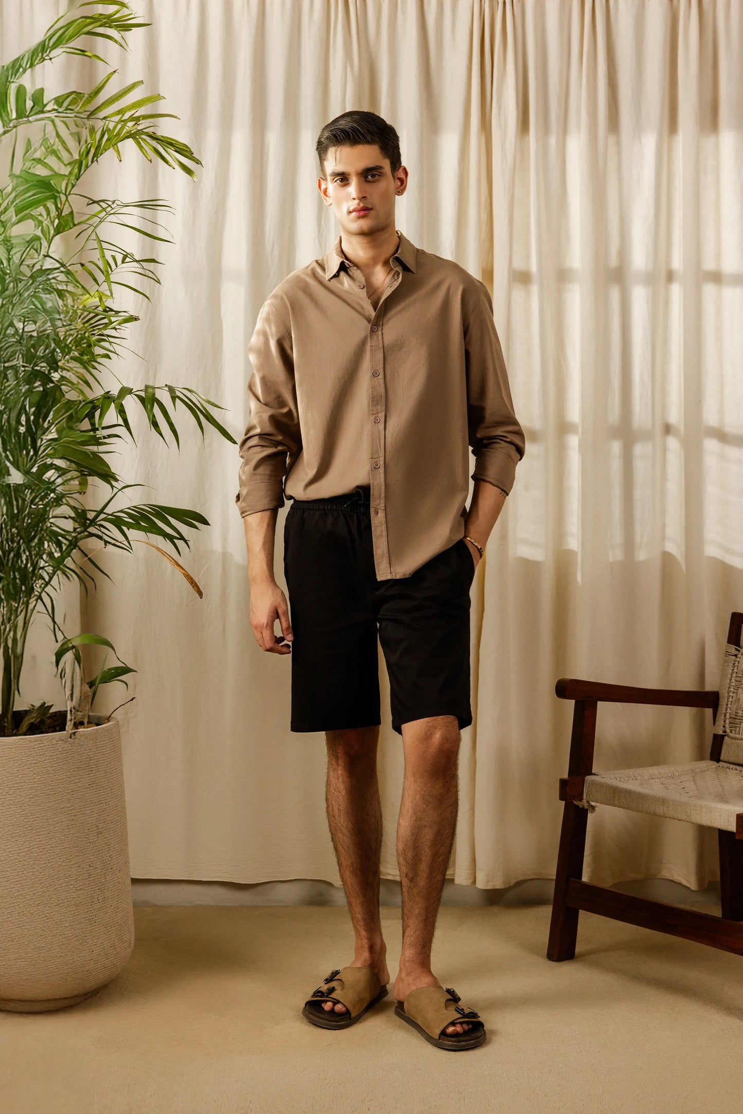 Satin Twill Shorts