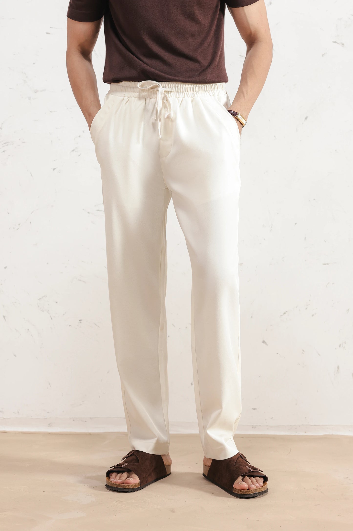 Off-White Drawstring Trousers