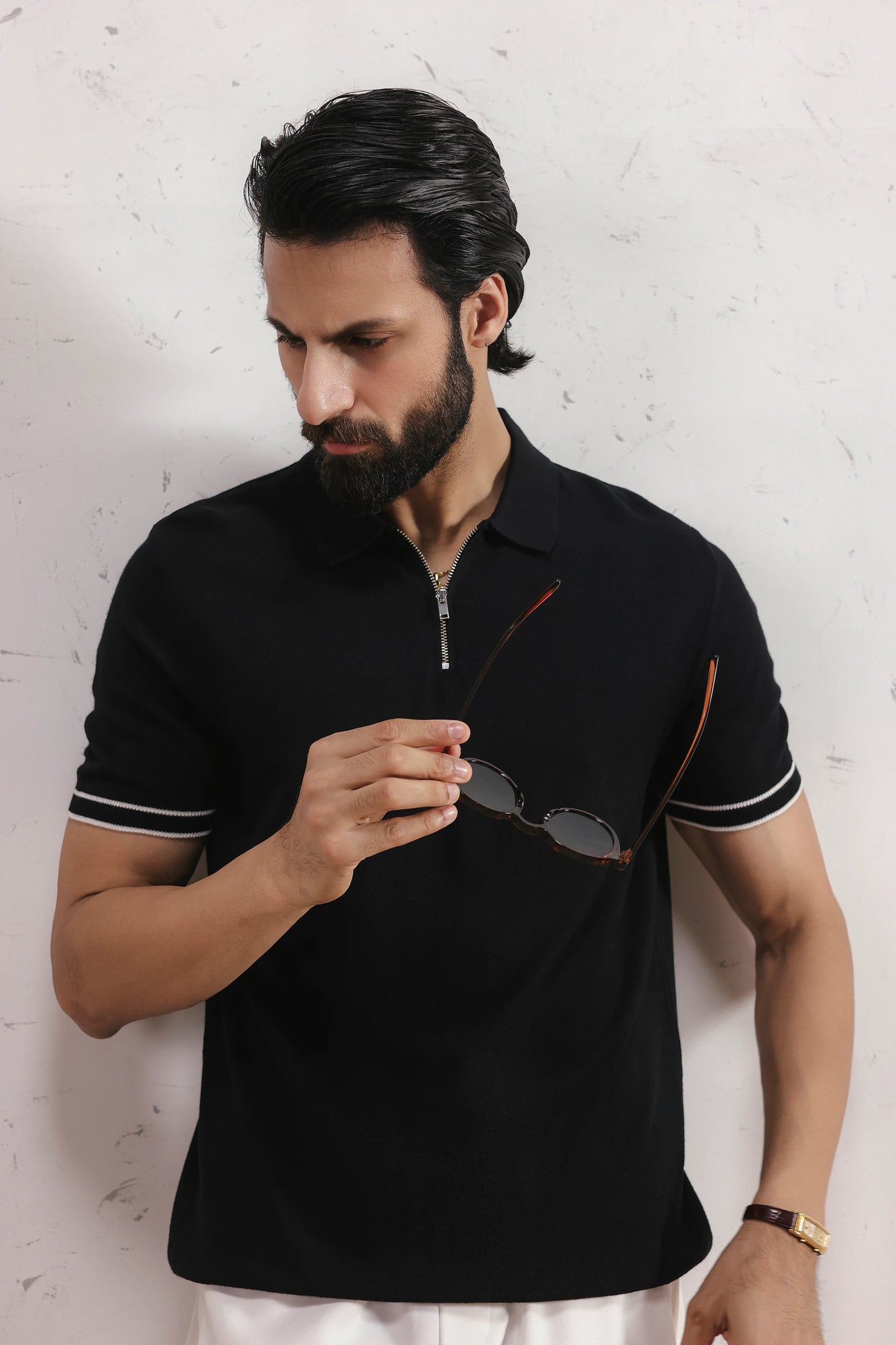 Tipping Quarter Zip Polo