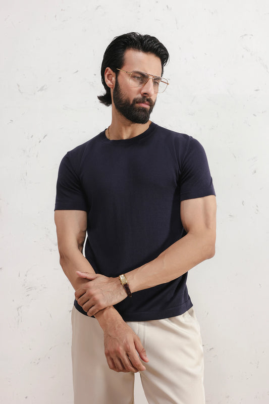 Lyocell Knit T-Shirt