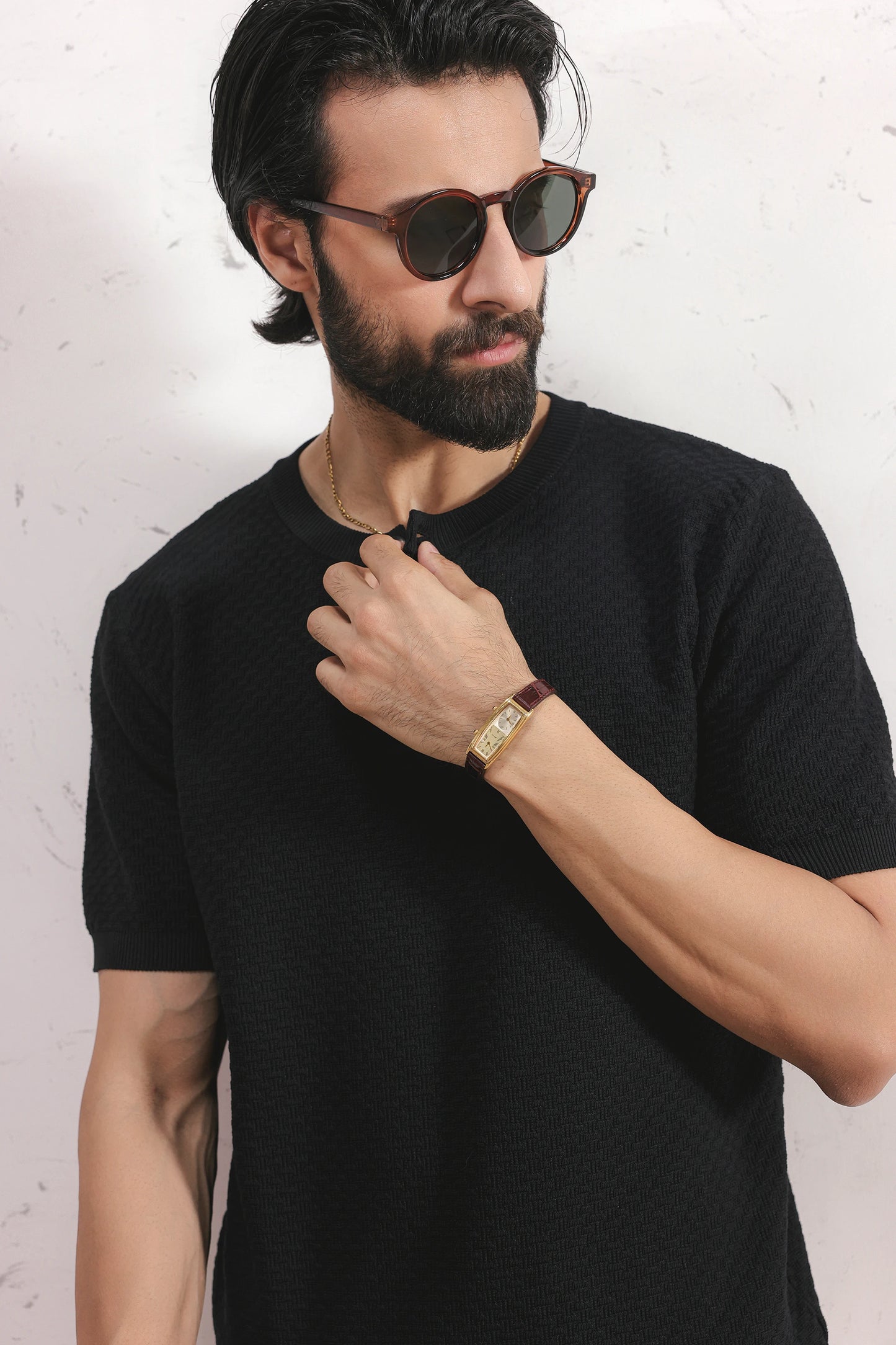 Textured Henley