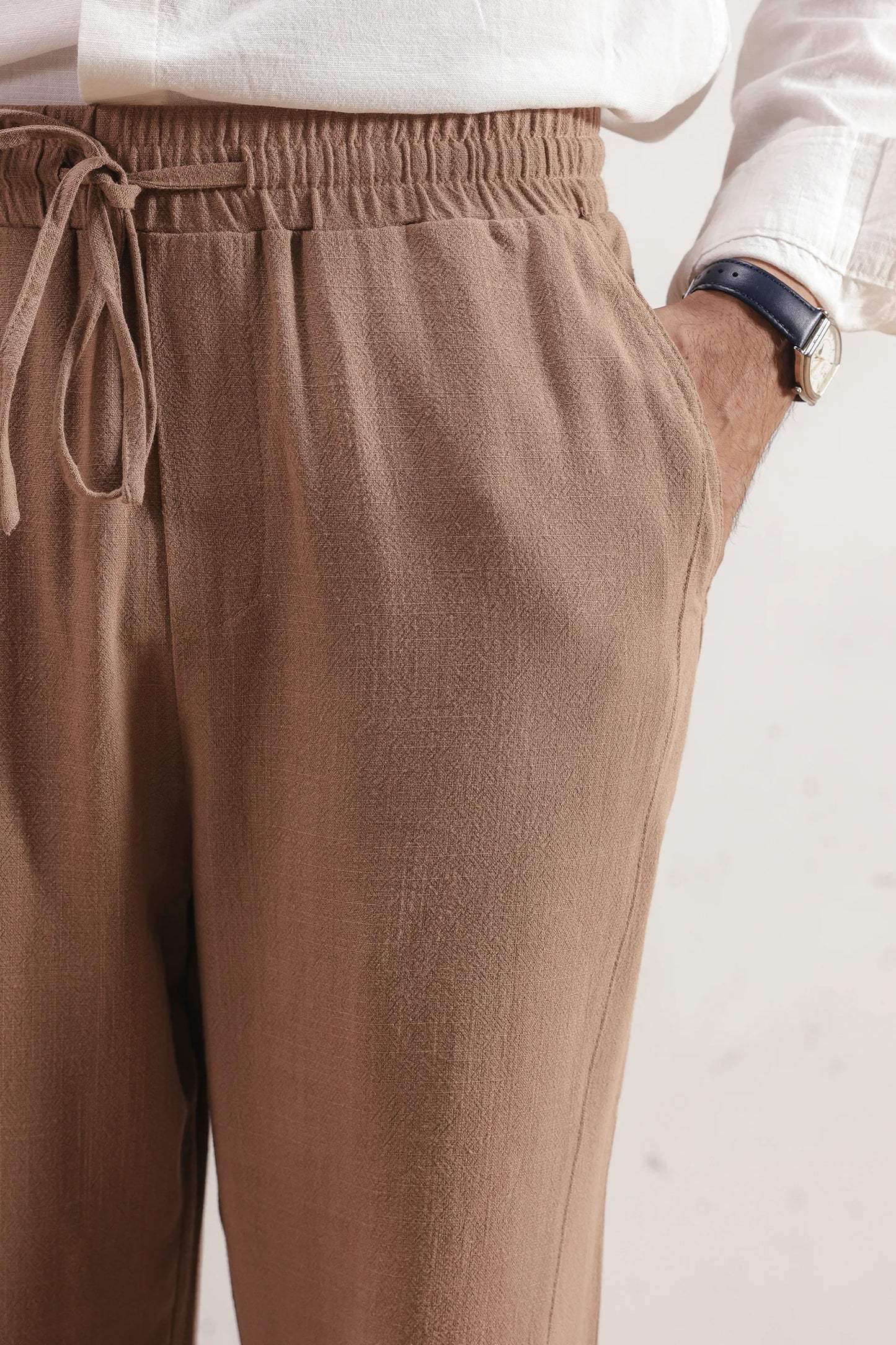 Straight Linen Trousers
