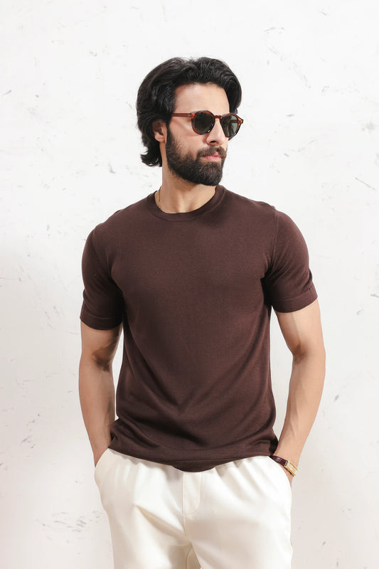 Lyocell Knit T-Shirt