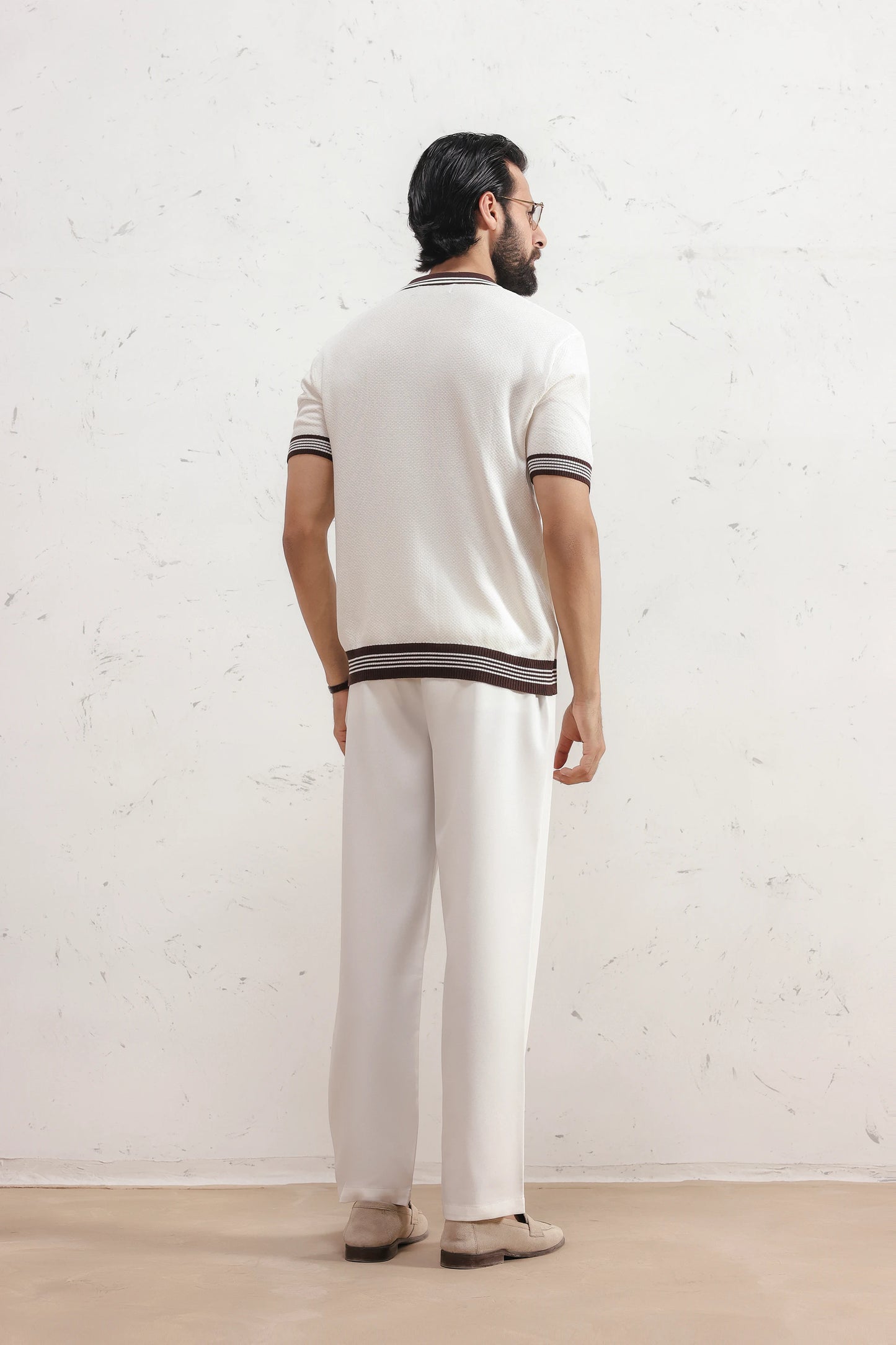 Fine Gauge Knit Polo