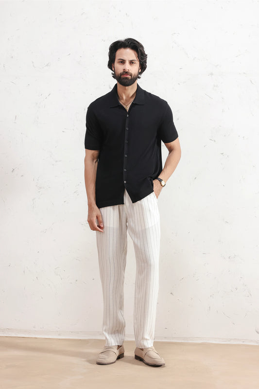 Fine-Knit Sleek Shirt