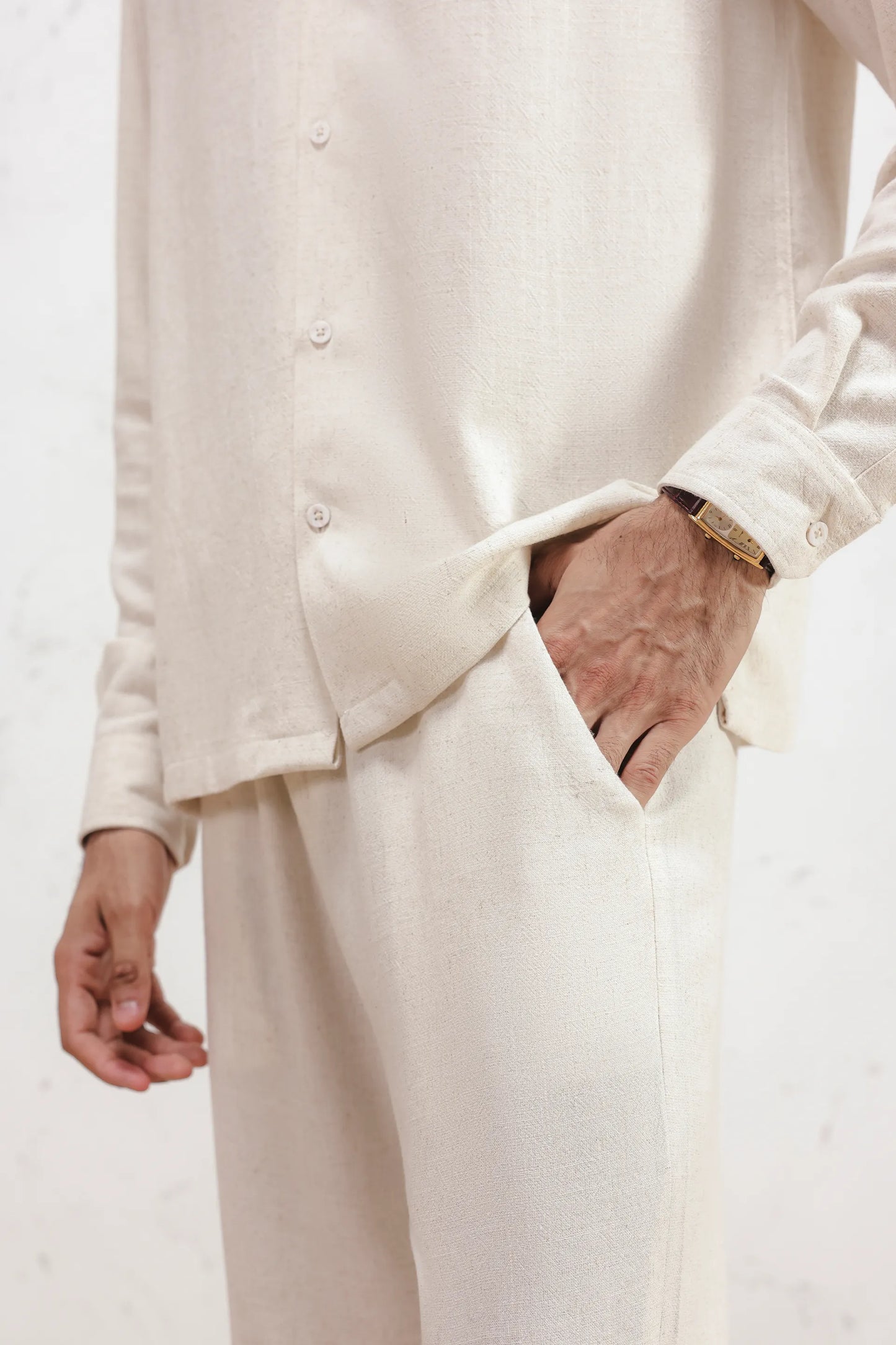 Ivory Linen Co-Ord Set