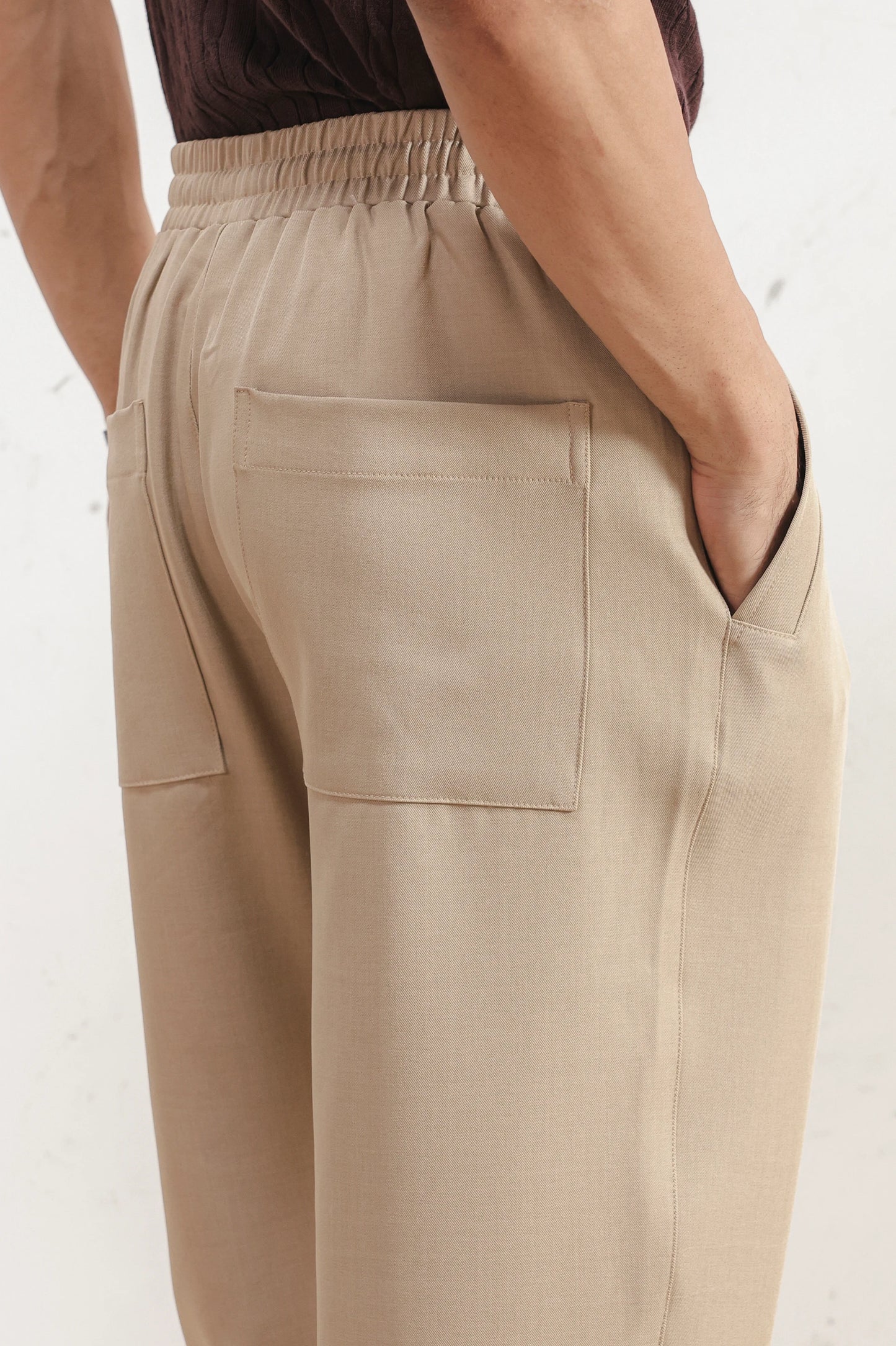 Sandstone Drawstring Trousers