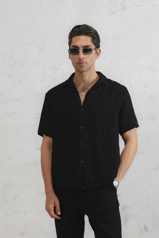 Resort Collar Muslin Shirt