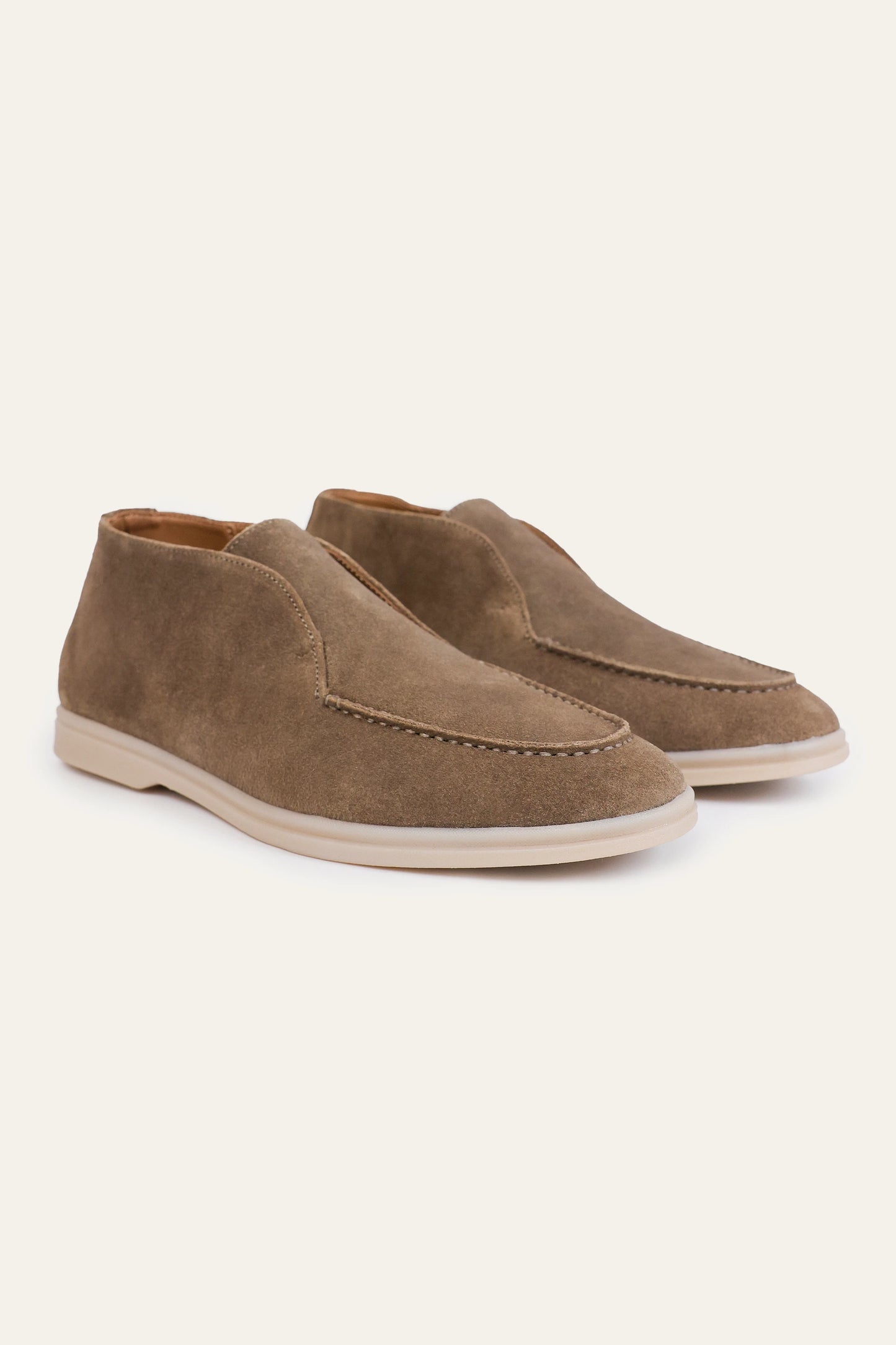 High-Top Suede Loafers