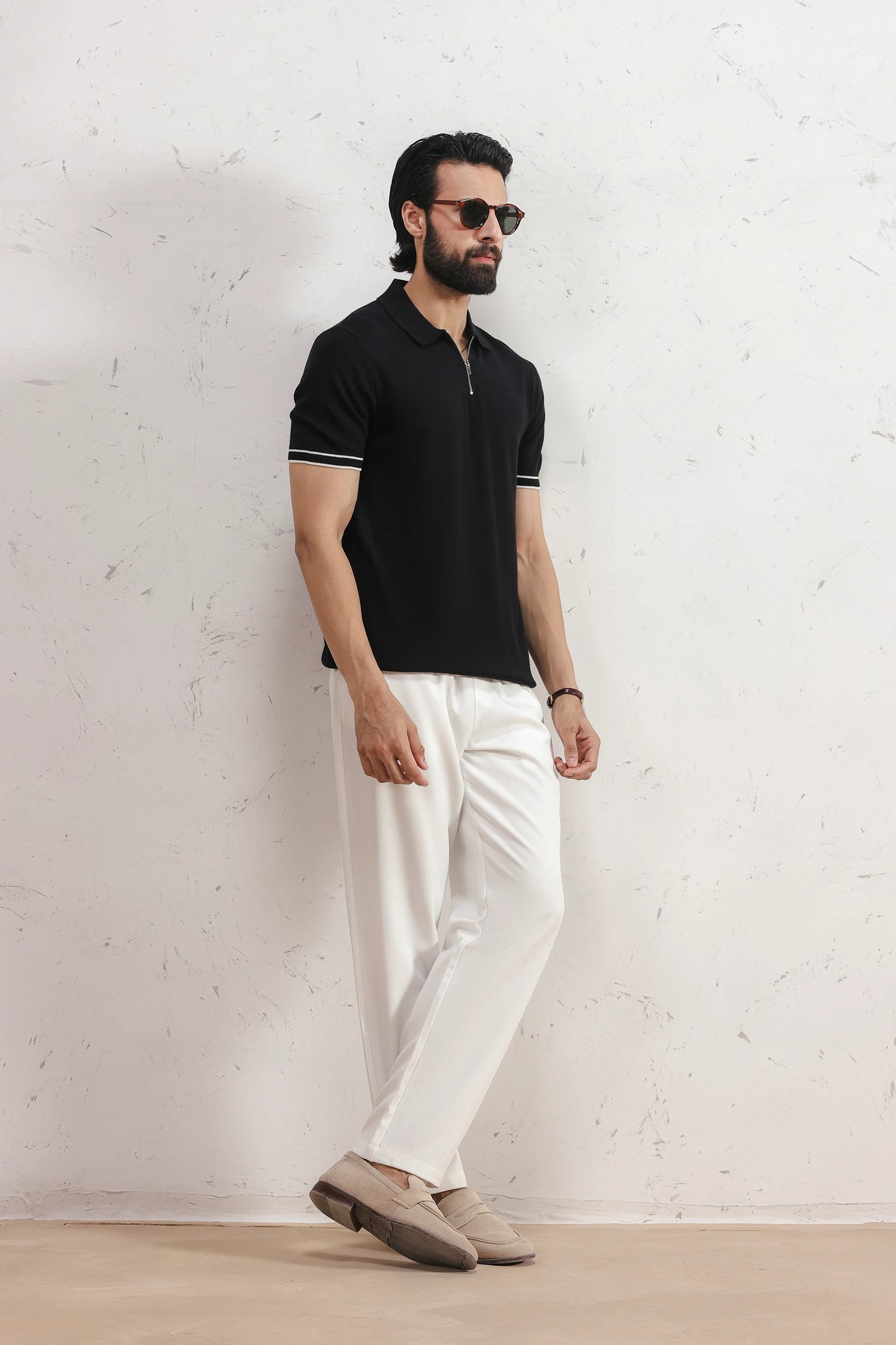 Tipping Quarter Zip Polo