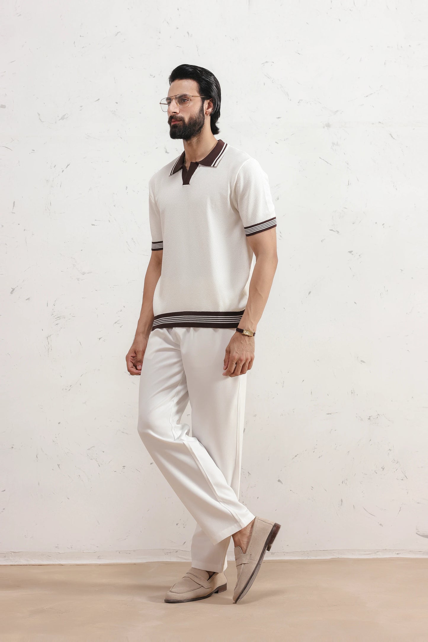 Fine Gauge Knit Polo