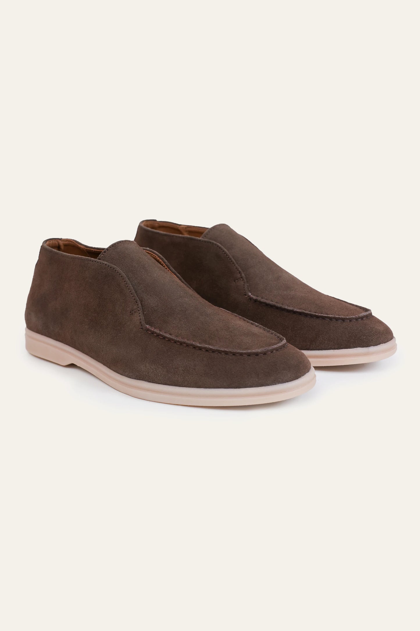 High-Top Suede Loafers
