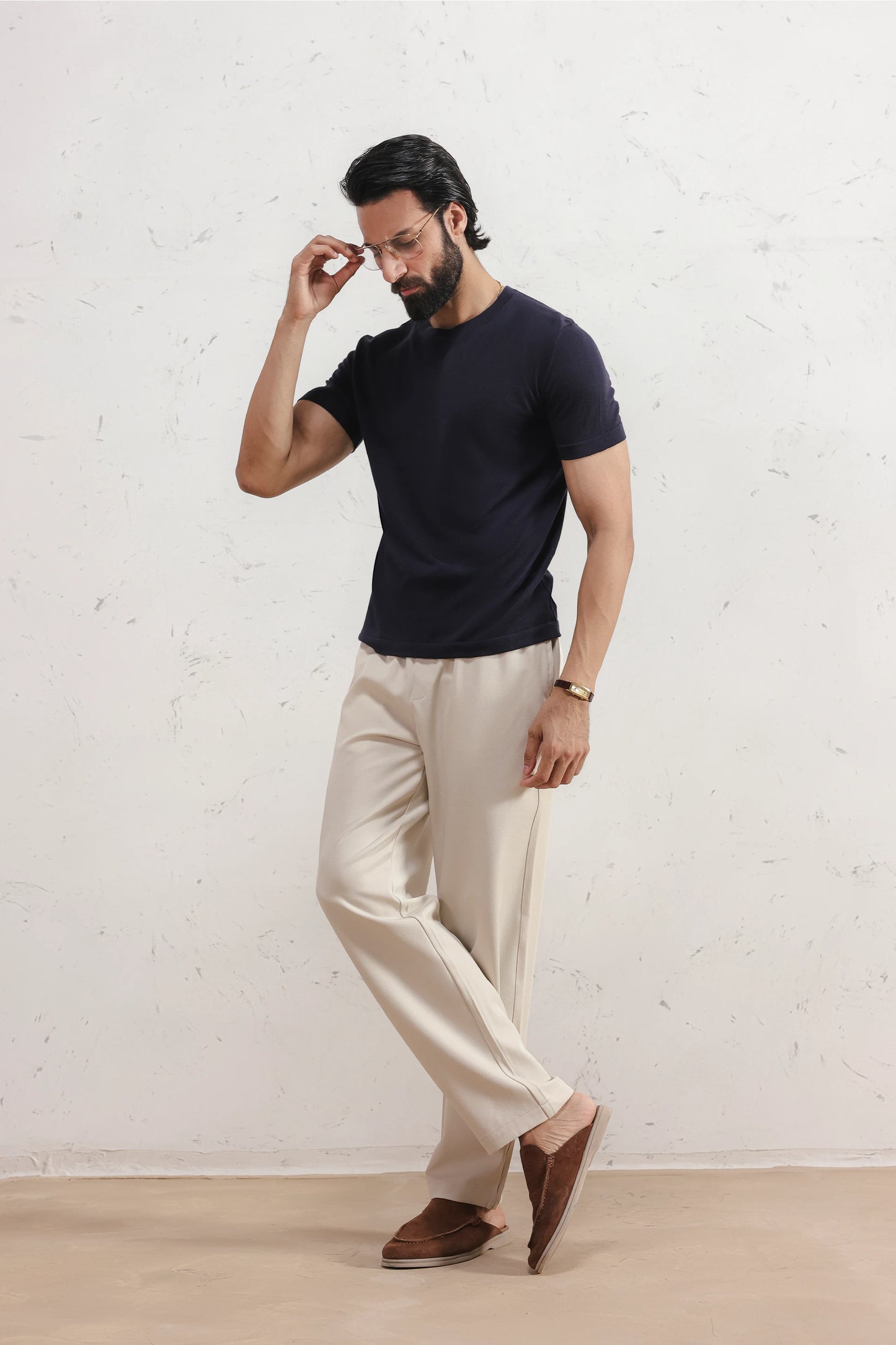 Lyocell Knit T-Shirt