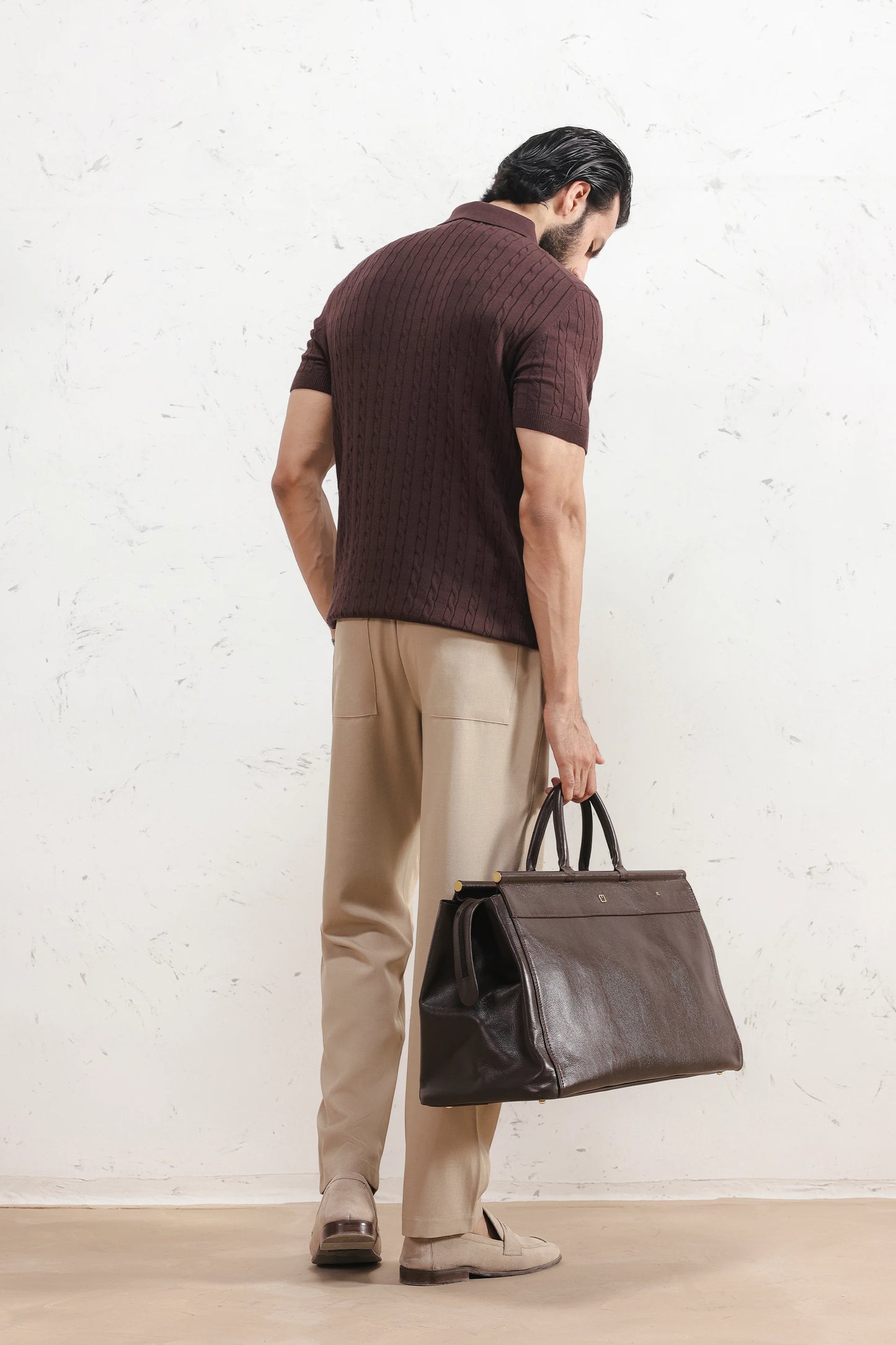 Cable Knit Polo