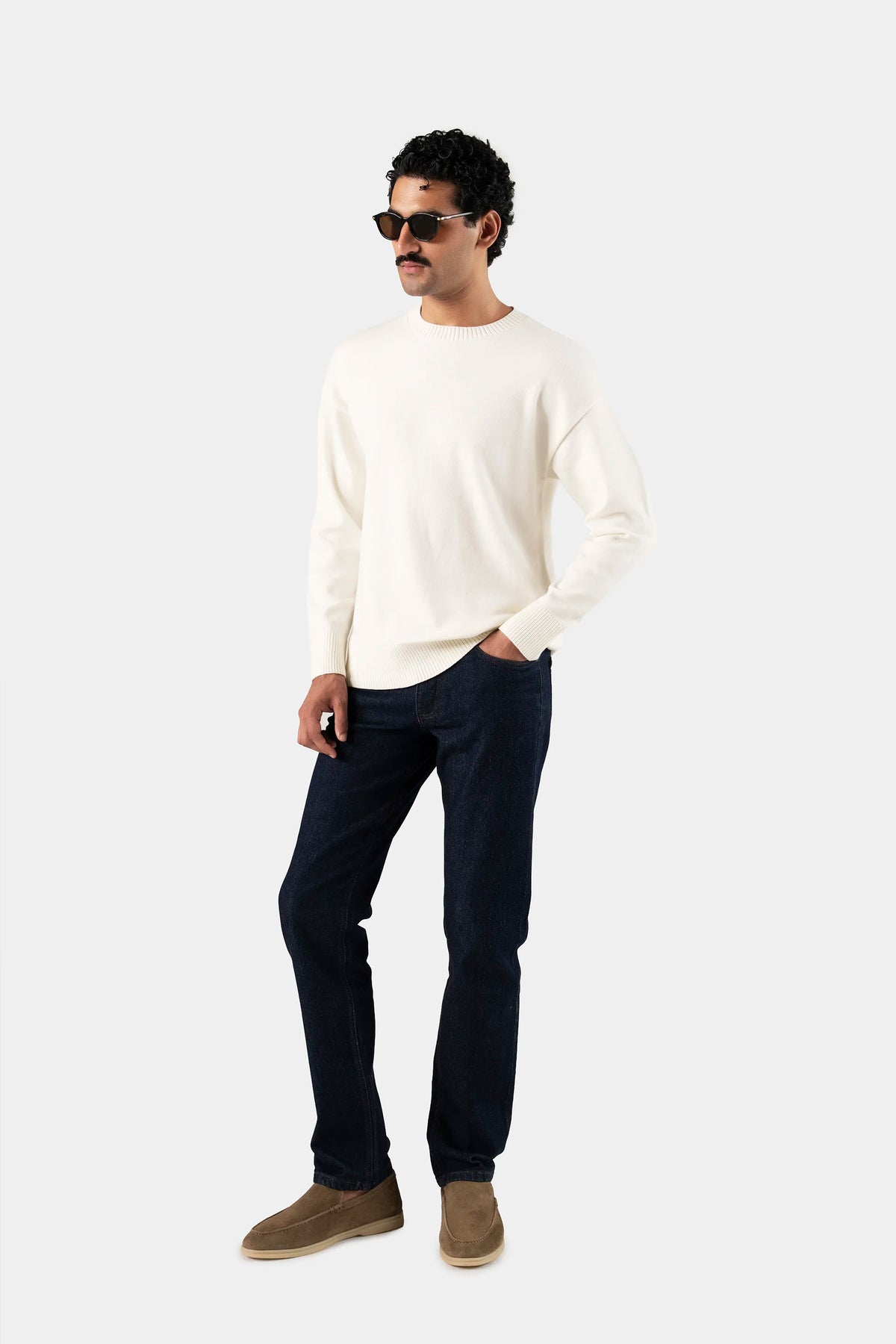 Creamy Spun Knit Sweater