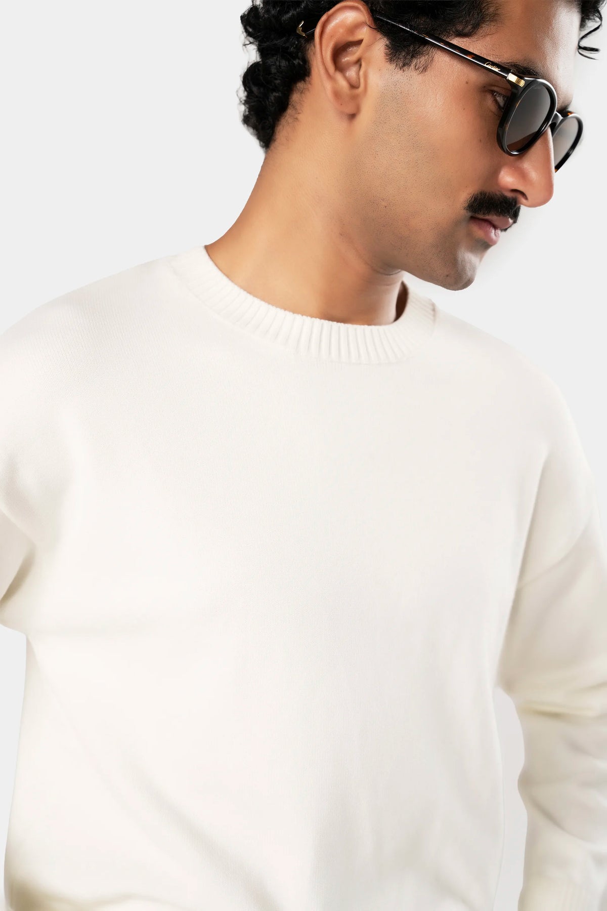 Creamy Spun Knit Sweater