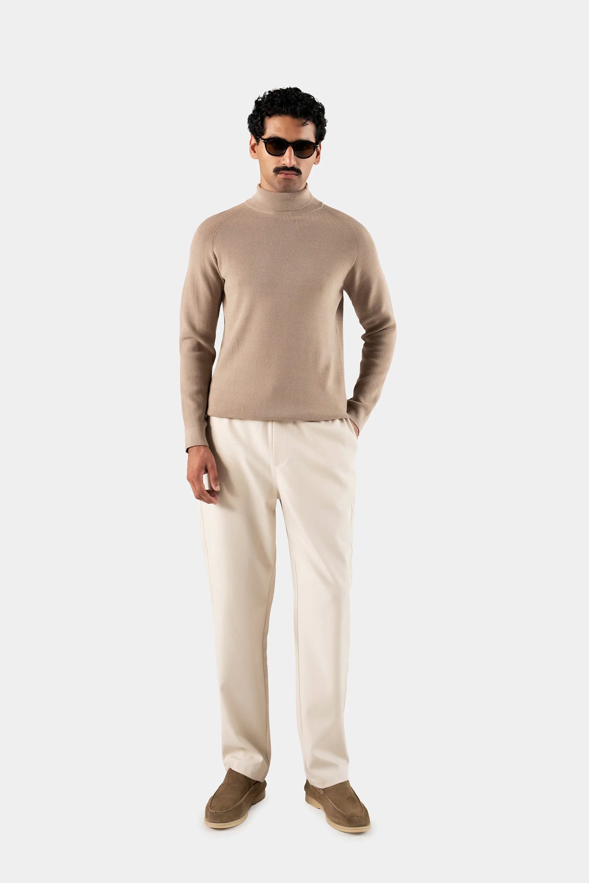 Fine Gauge Raglan Turtleneck