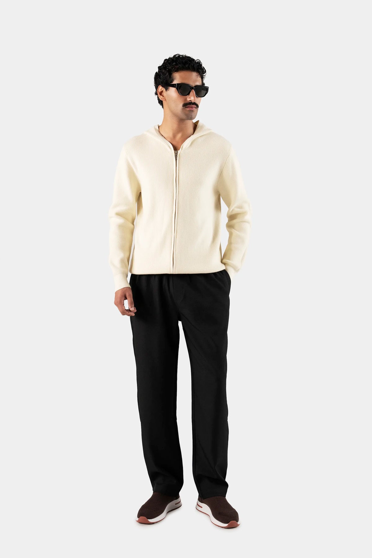 Hooded Zip Cardigan