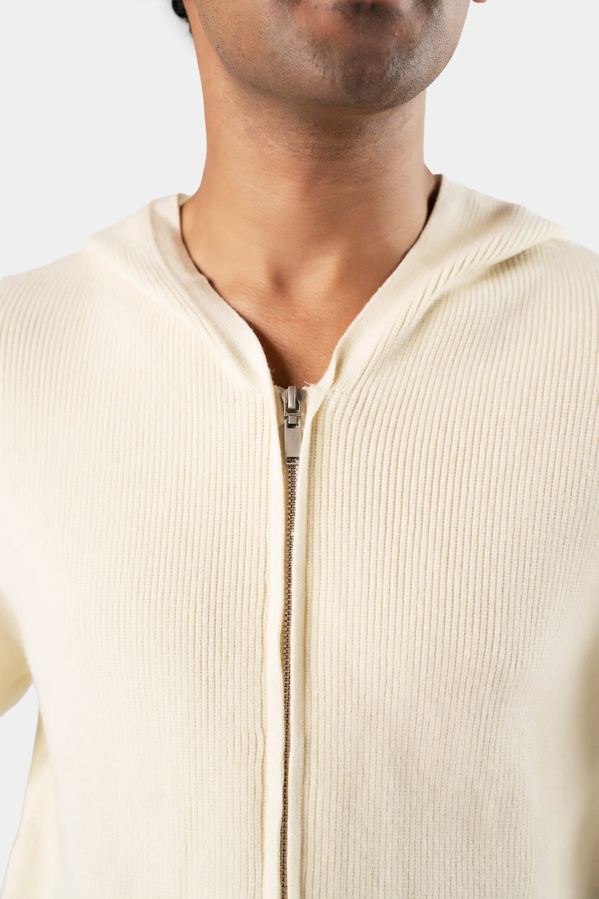 Hooded Zip Cardigan