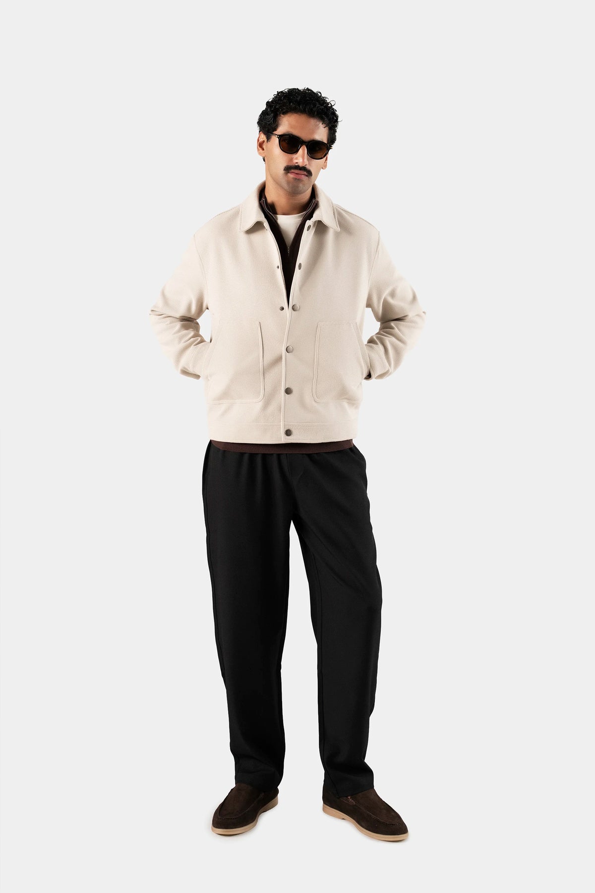 Prestige Waffle Snap Jacket