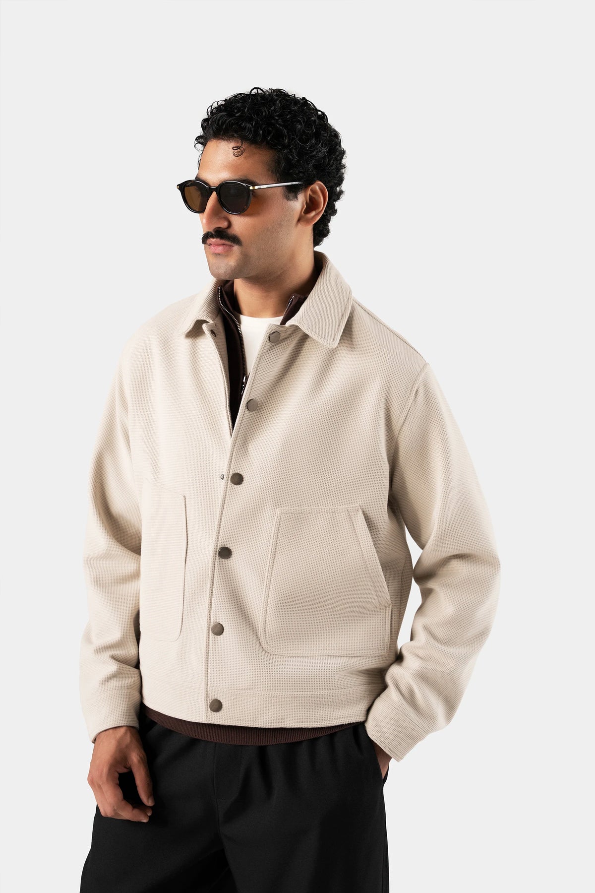 Prestige Waffle Snap Jacket