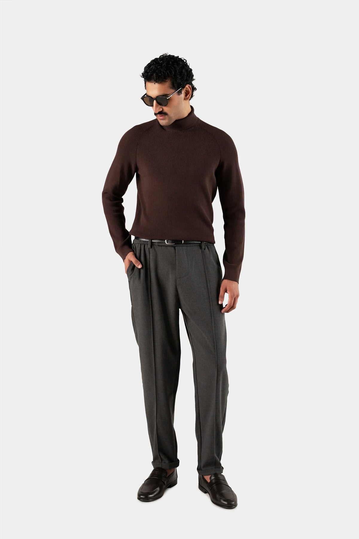 Fine Gauge Raglan Turtleneck