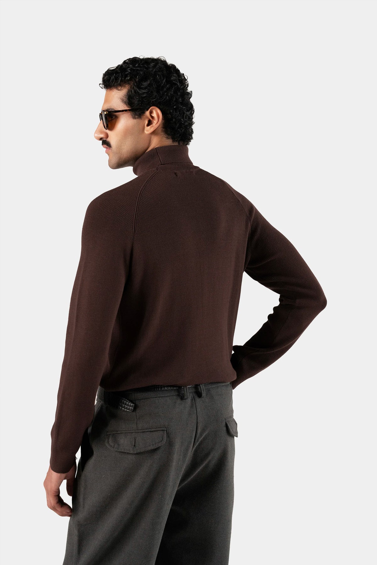 Fine Gauge Raglan Turtleneck