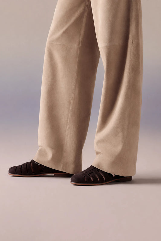 Suede Fisherman Sandals