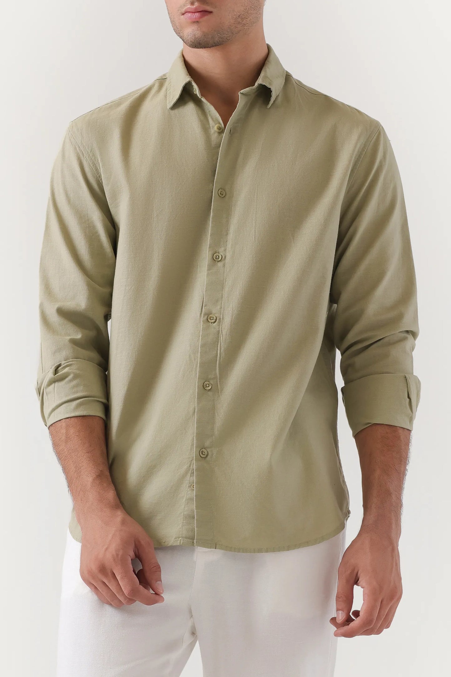 Tailored Fit Linen Shirt
