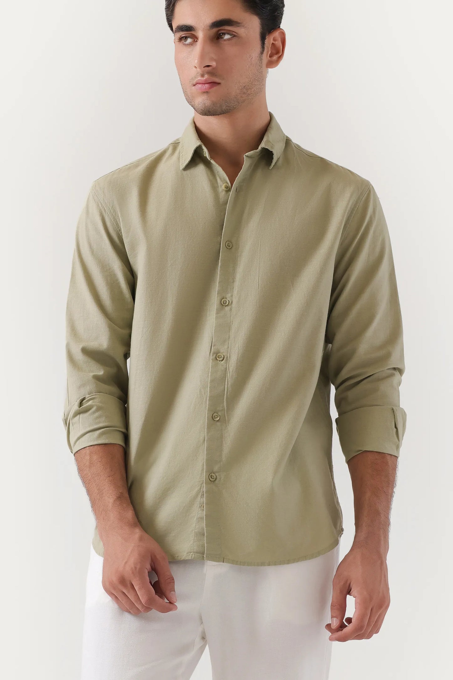 Tailored Fit Linen Shirt