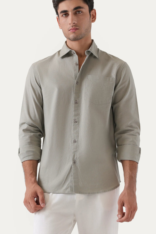 Tailored Fit Linen Shirt