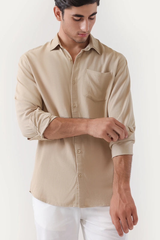 Tailored Fit Linen Shirt