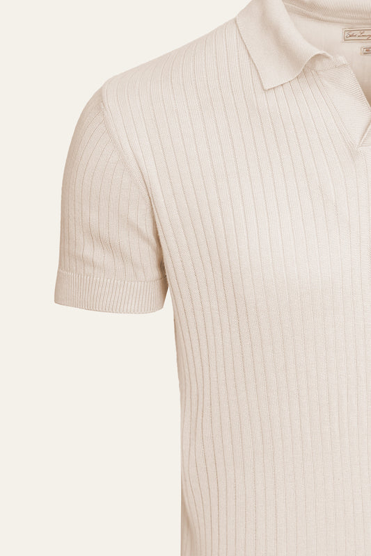 Rib Knit Polo