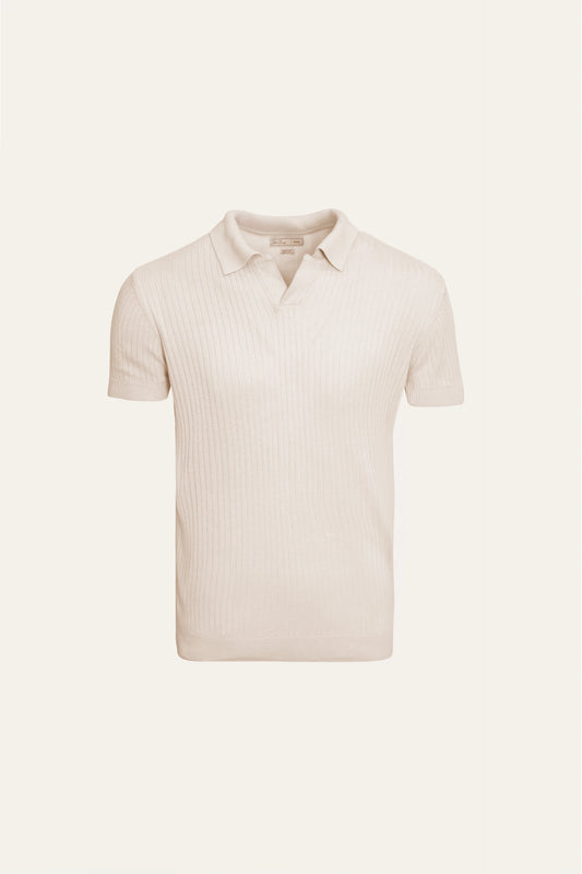 Rib Knit Polo