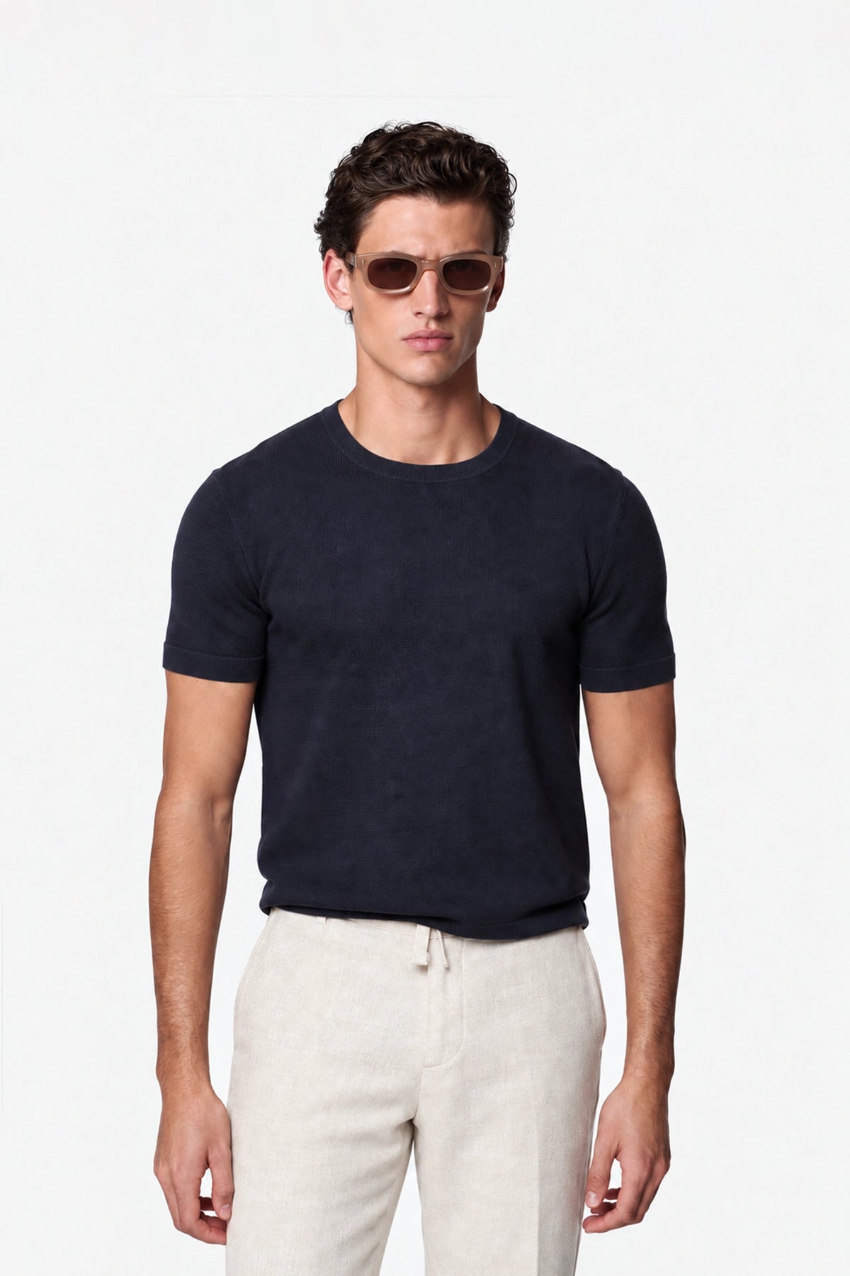 Lyocell Knit T-Shirt
