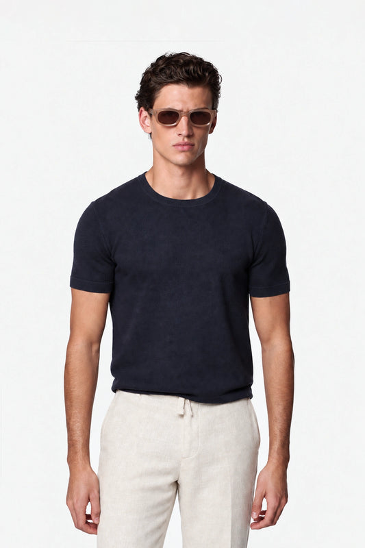 Lyocell Knit T-Shirt