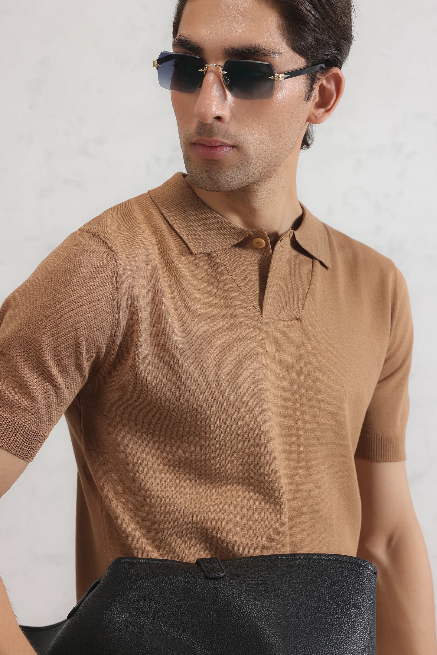 Fine Gauge Knit Polo