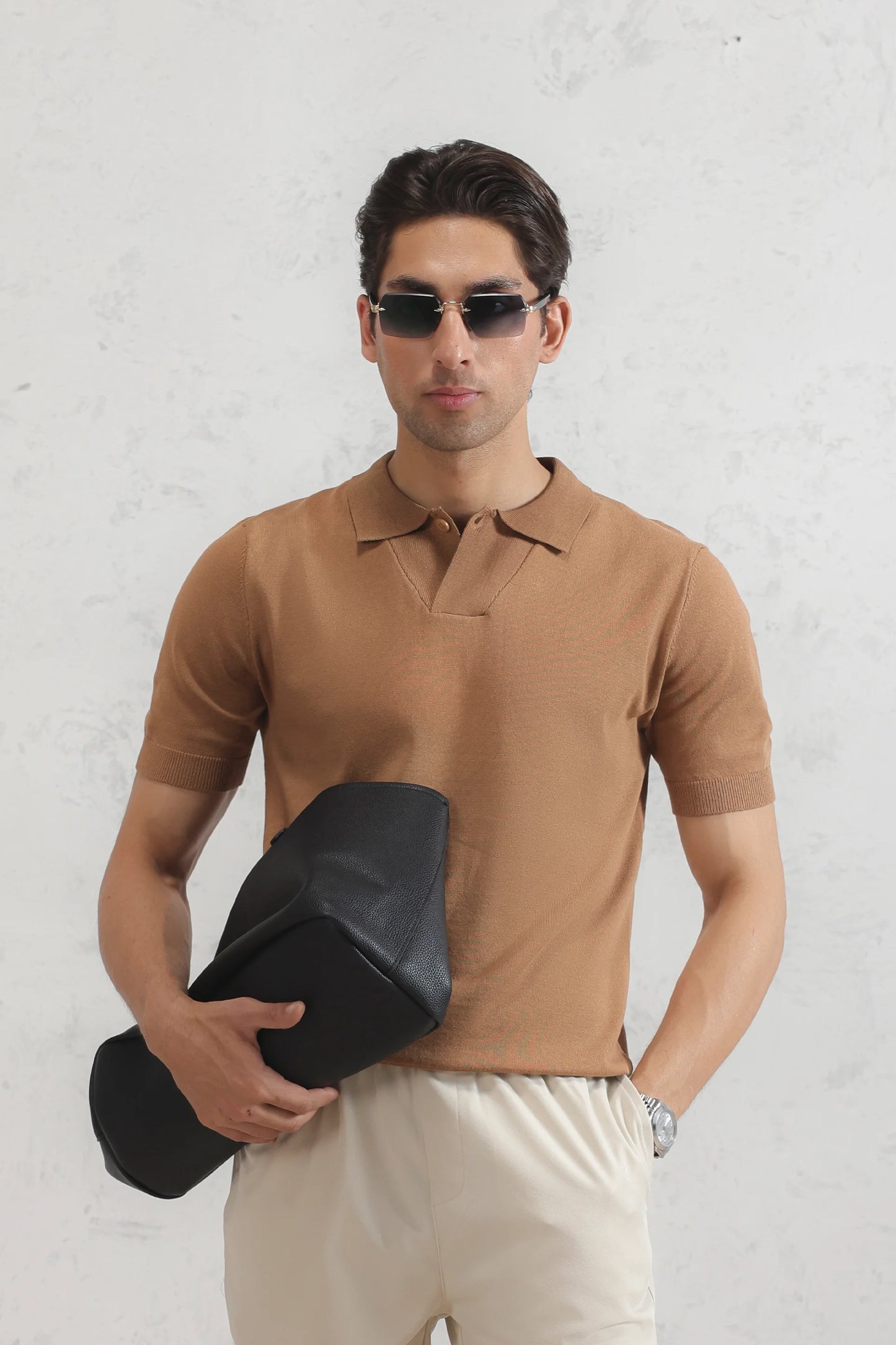 Fine Gauge Knit Polo