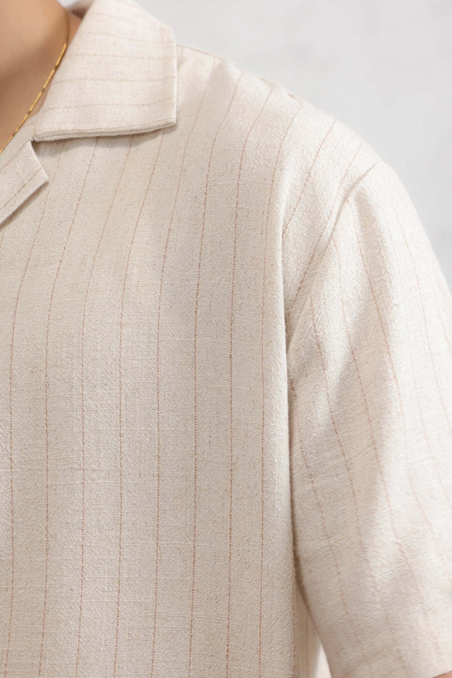 Pinstripe Linen Shirt