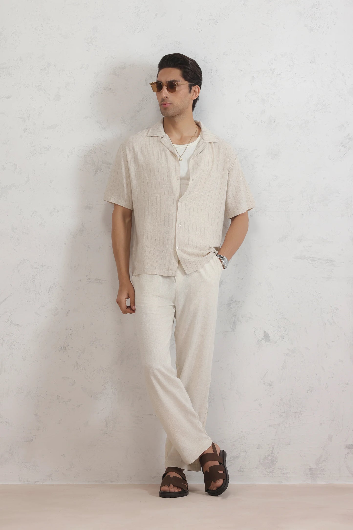 Pinstripe Linen Shirt