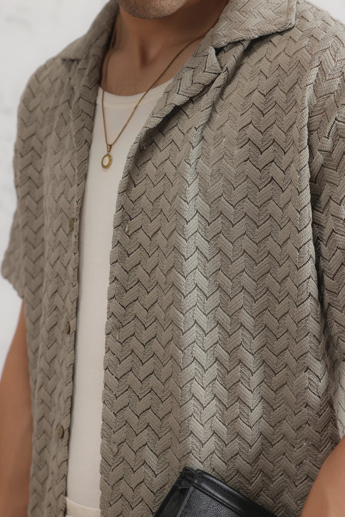 Crochet Knit Shirt