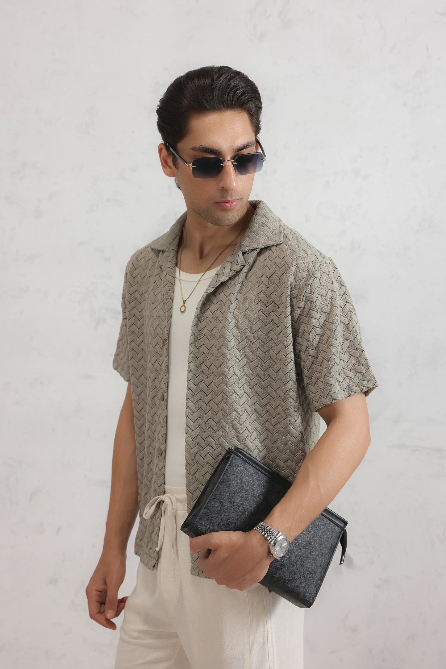 Crochet Knit Shirt