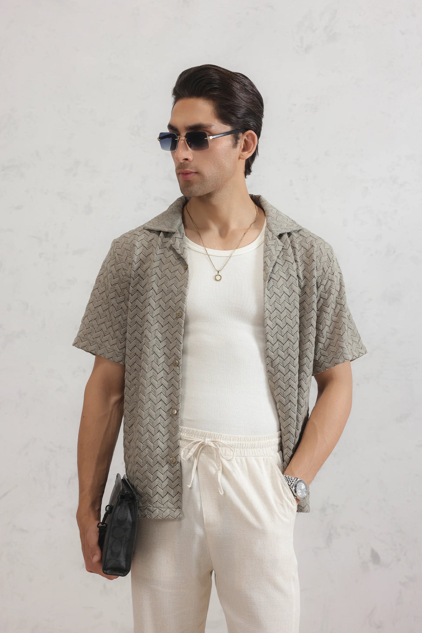 Crochet Knit Shirt