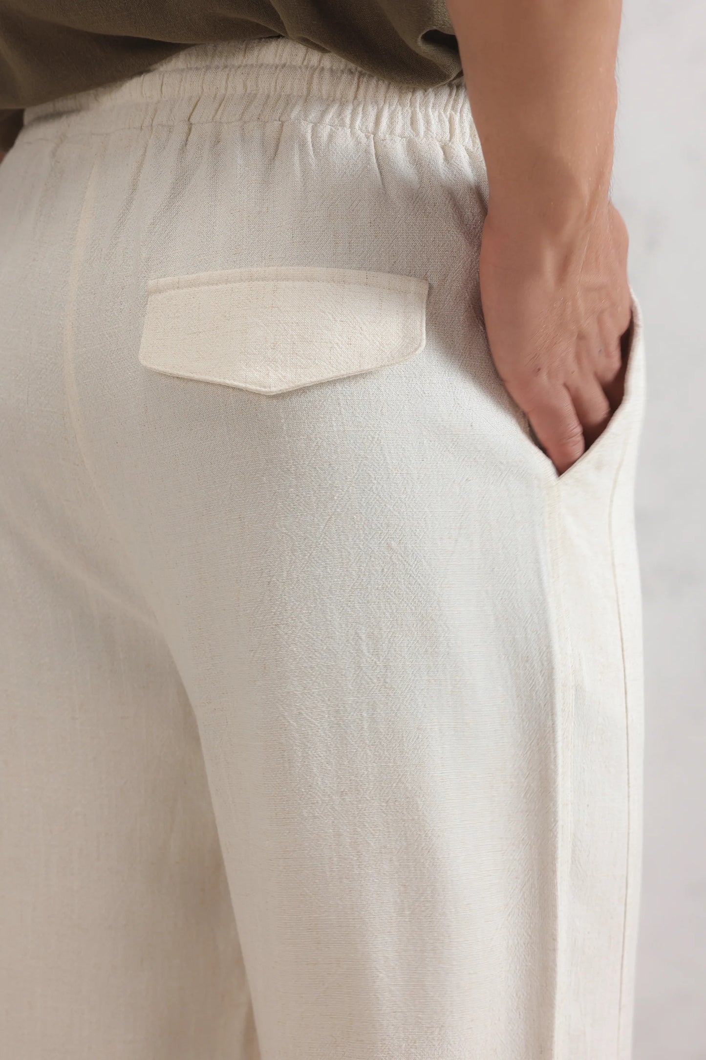 Straight Linen Trousers