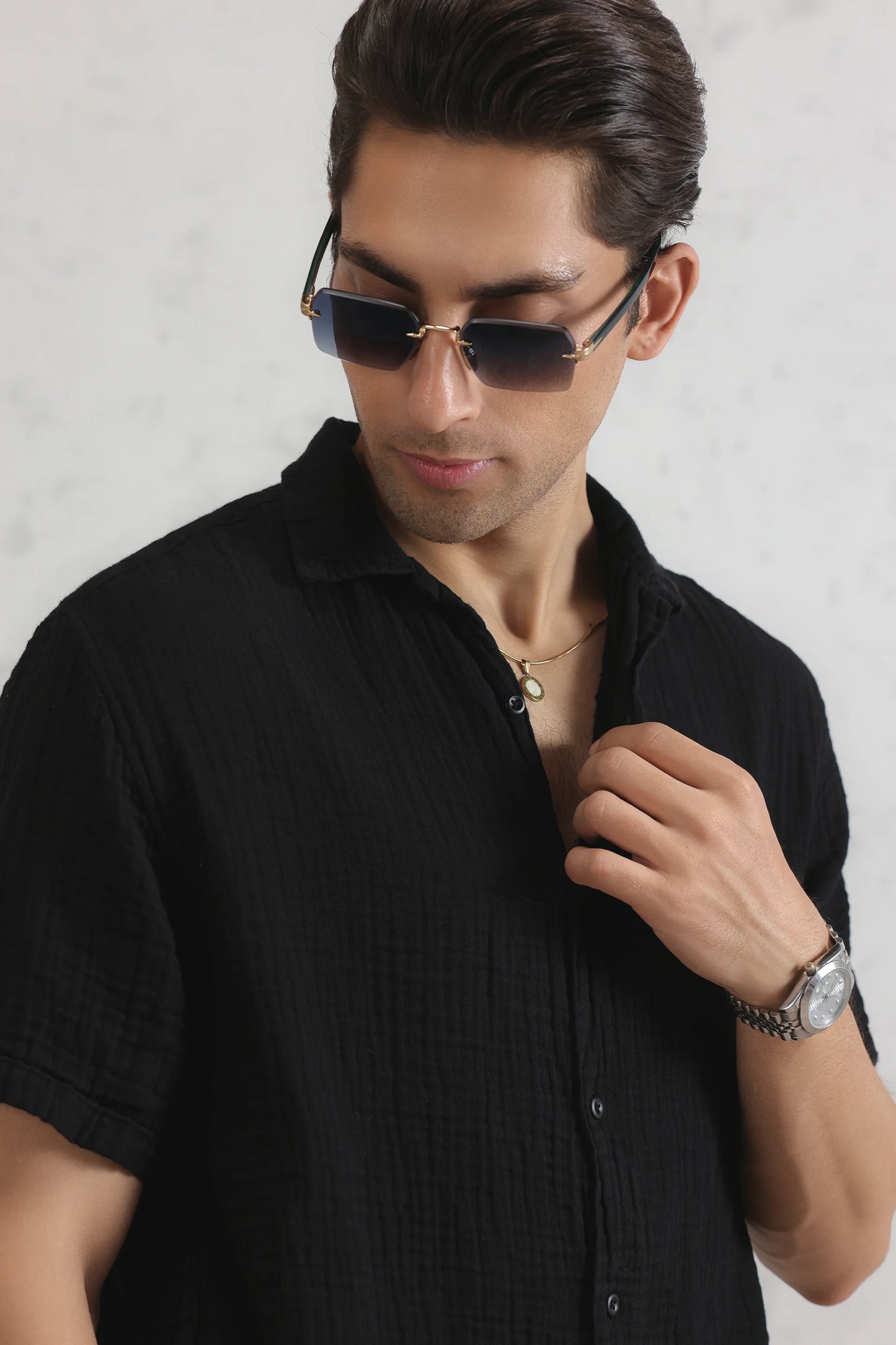 Resort Collar Muslin Shirt