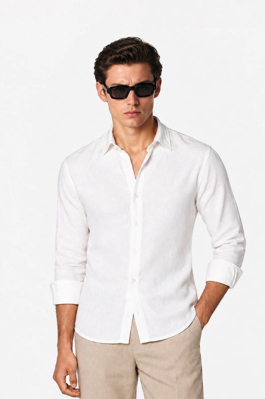Tailored Fit Linen Shirt